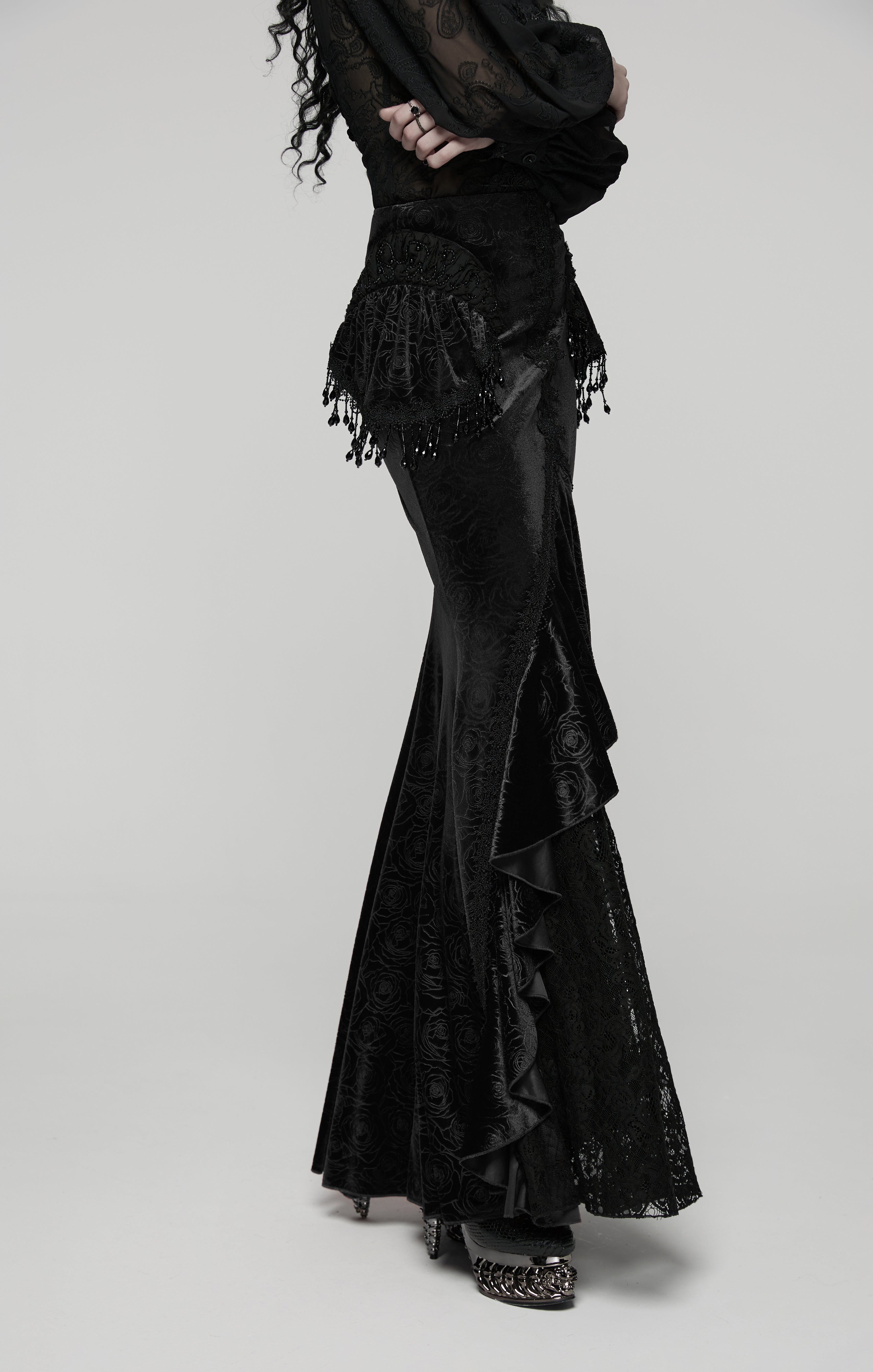 Punk Rave Goth Gorgeous Fishtail Skirt