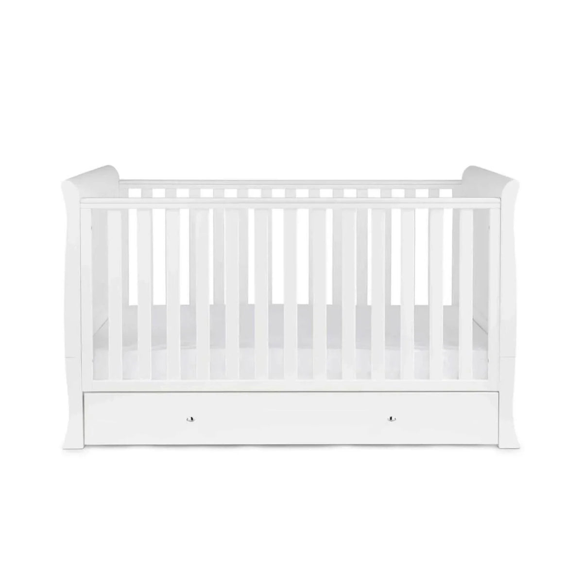 Ickle Bubba Snowdon Classic Cot Bed White - Without Mattress