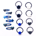 Navy Blue School Hair Clips & Bobble Hair Ties | The Essential Set