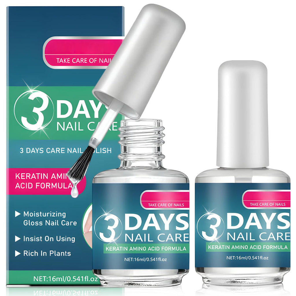 3 Days Nail Care – Strengthening & Hydration Oil with Keratin Amino Acid Formula (2Pcs)