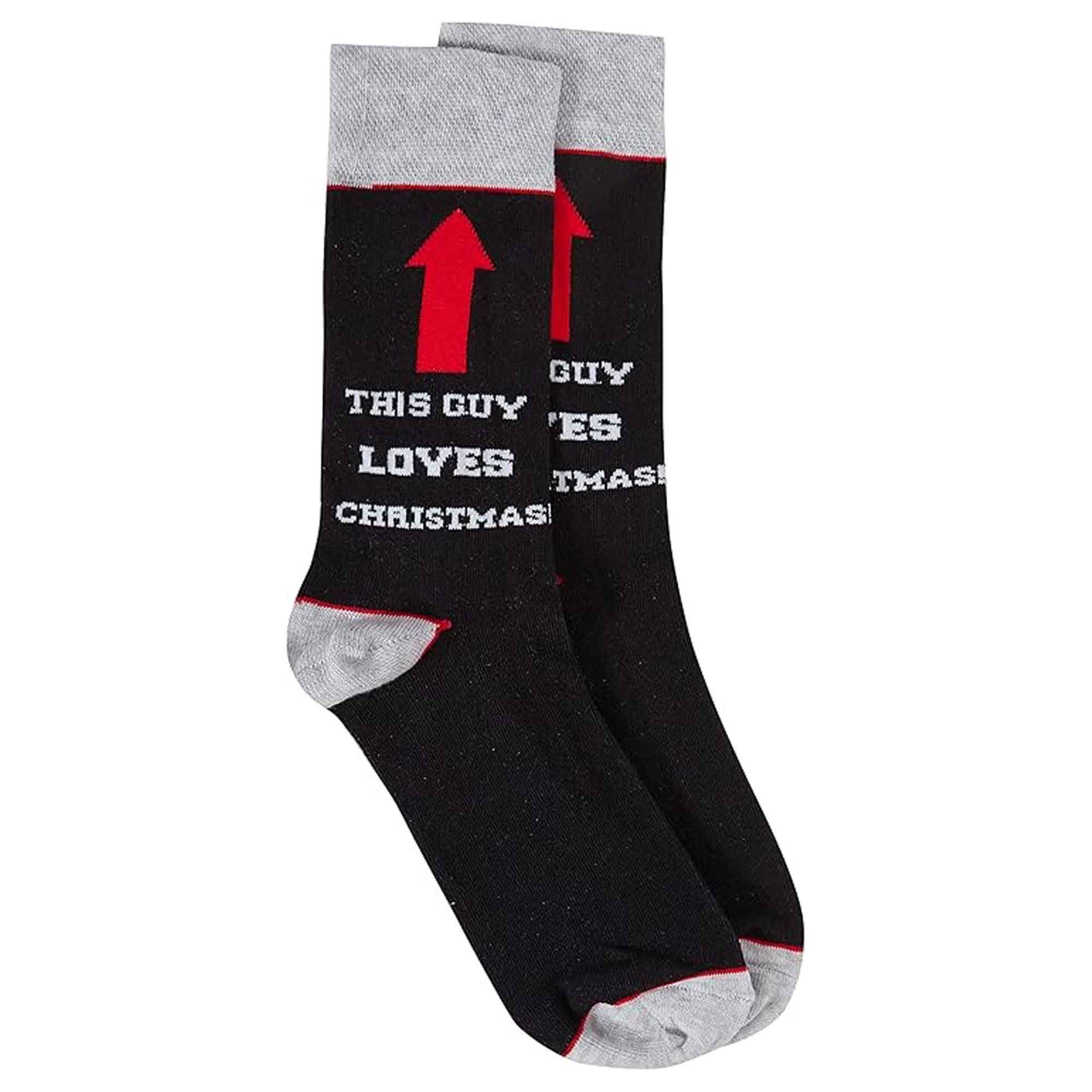 Sock Stack 4 Pack Men's Christmas Socks Cotton Rich Festive Designs Cosy Winter UK Size