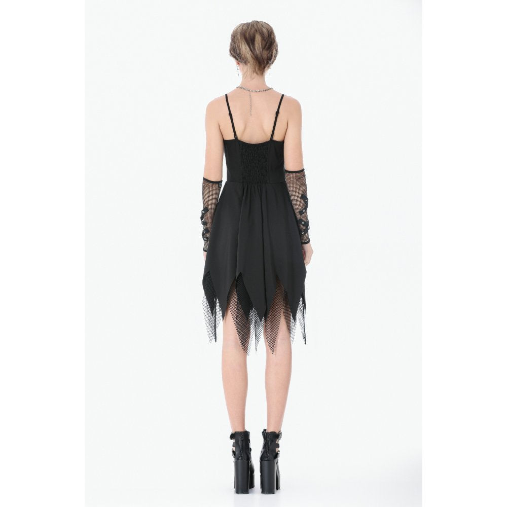 Dark in Love Punk Sleeveless Dress with Chains
