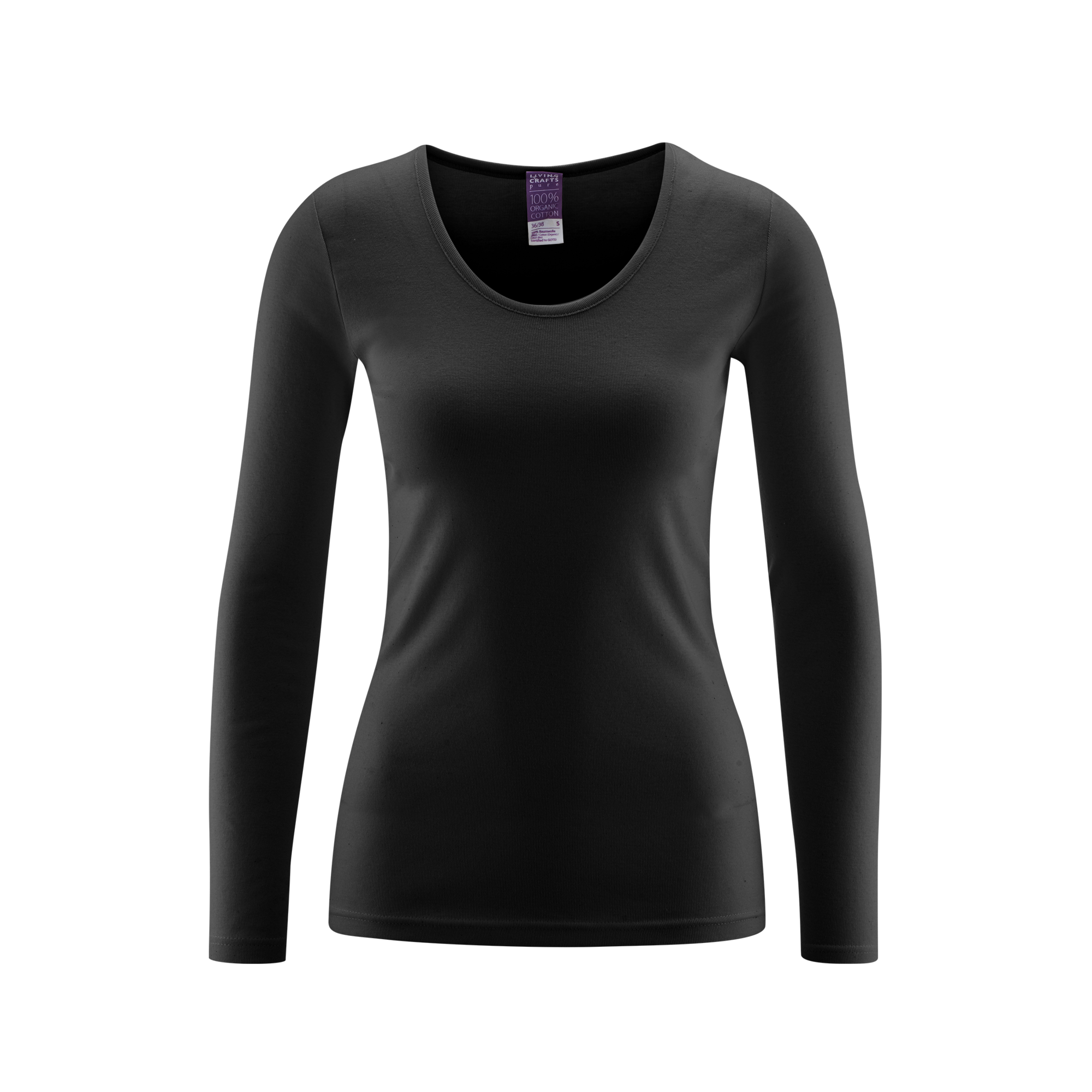 Organic Cotton Thermal Long Sleeve T-shirt: Womens