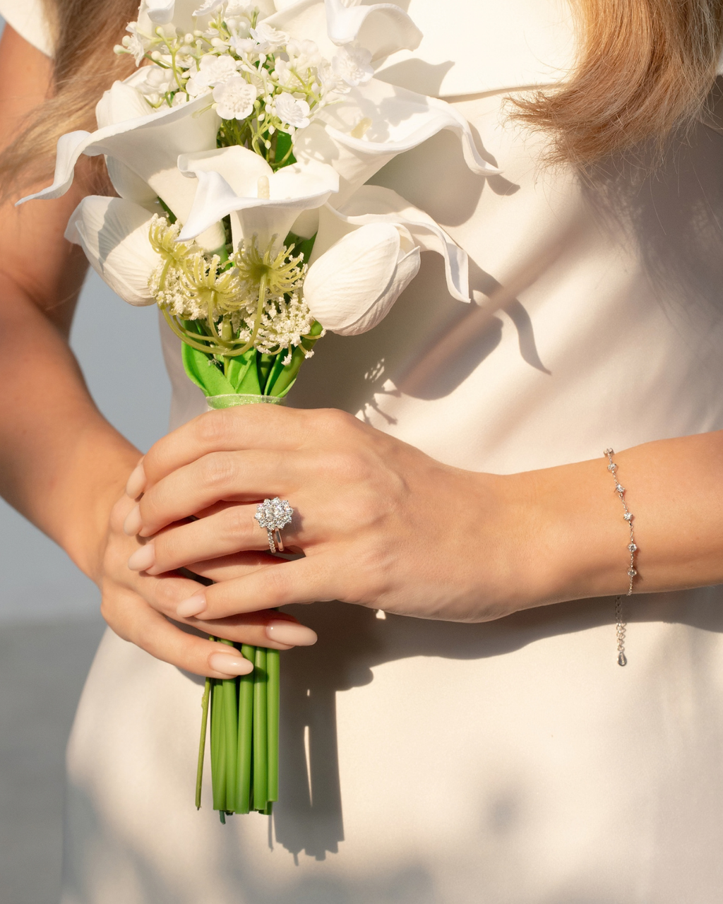 2.5 ct Oval Moissanite Halo Engagement Ring in Sterling Silver