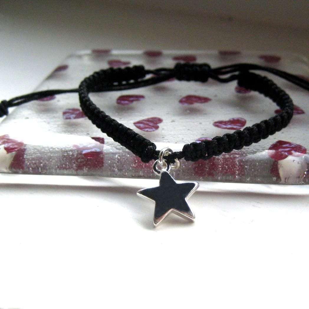 Silver Star Charm Friendship Bracelet