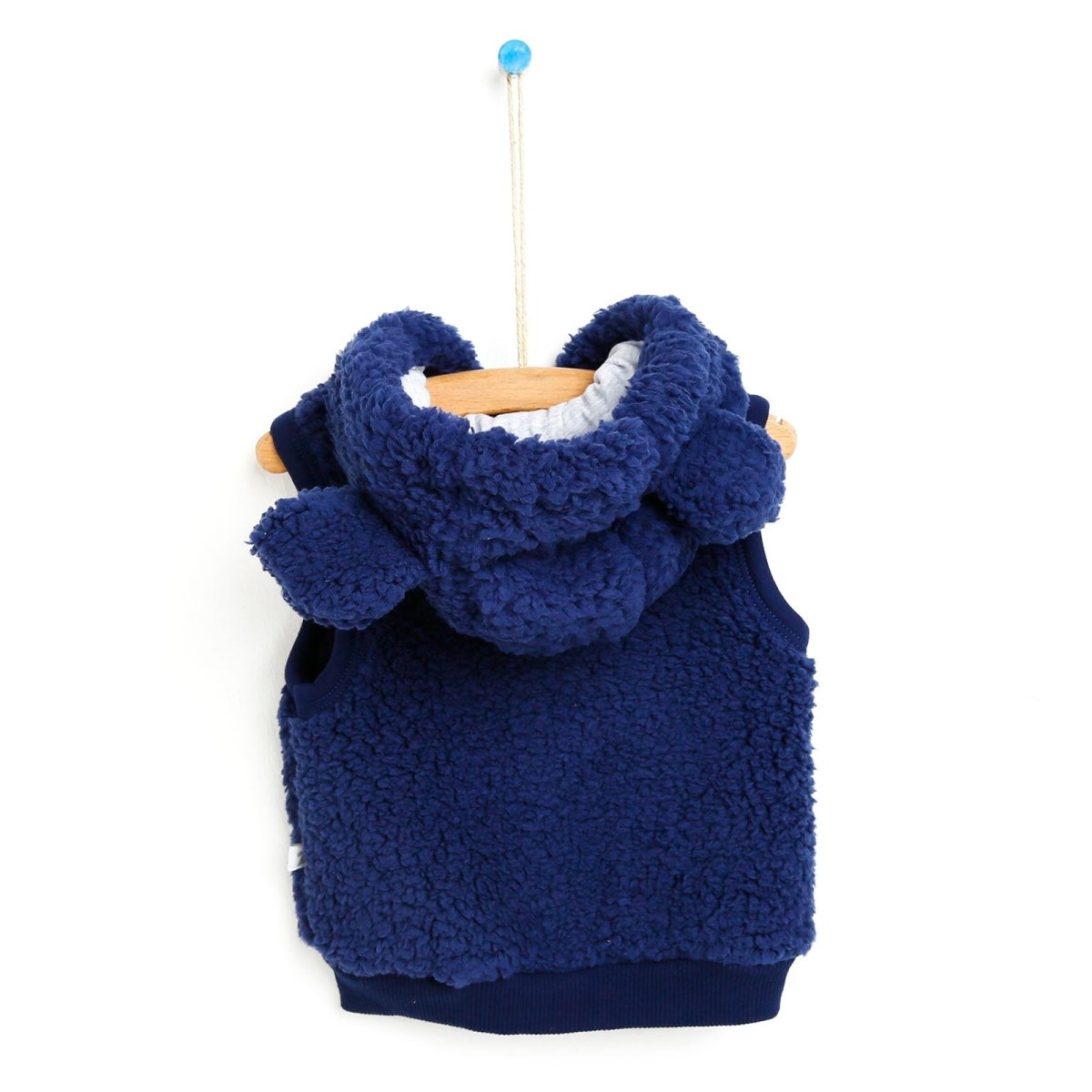 BabyZ Space Print Hooded Ear Detail Soft Fleece Baby Gilet (6 Months to 4 Years)