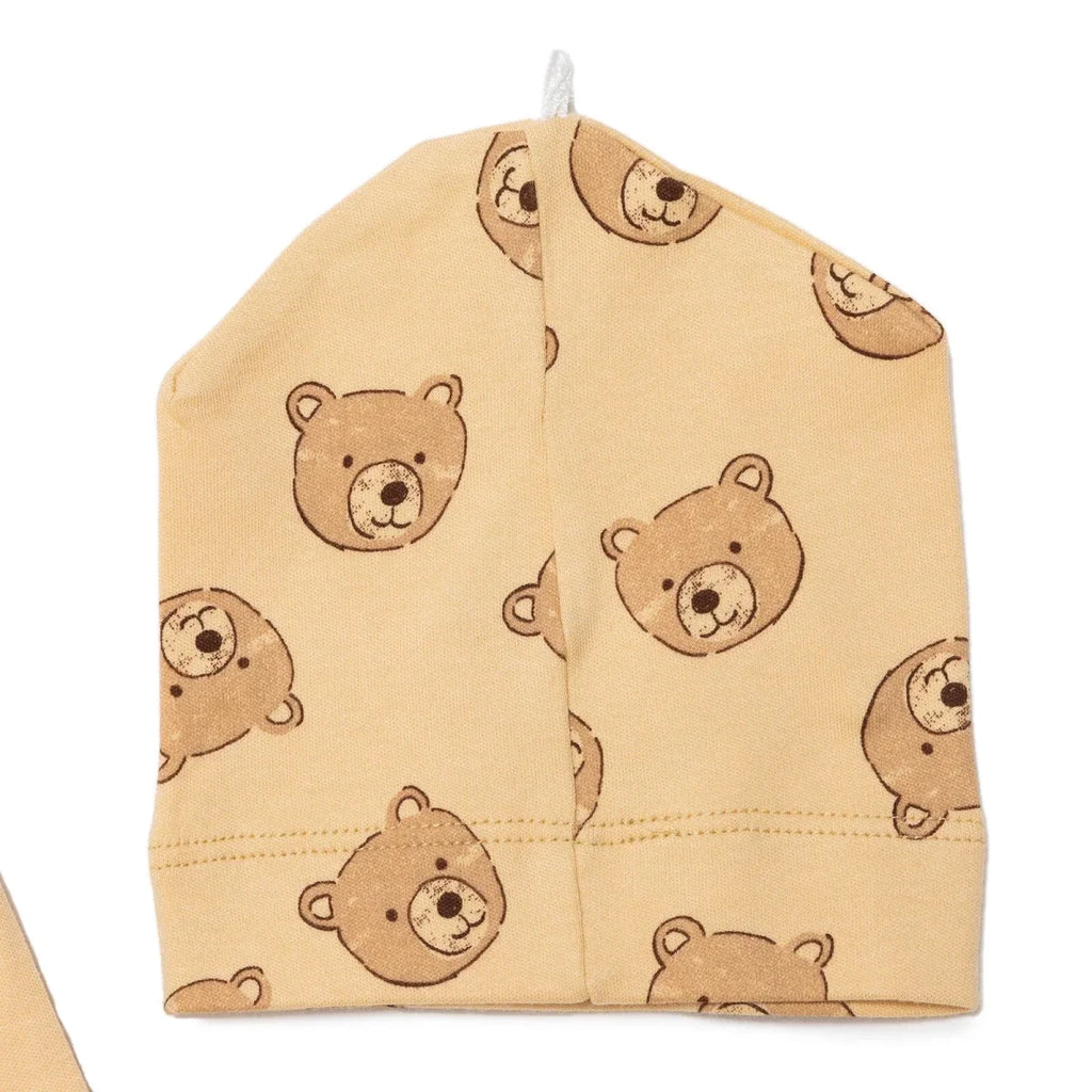 HelloBaby Boy Jumpsuit-Body-Hat - Beige