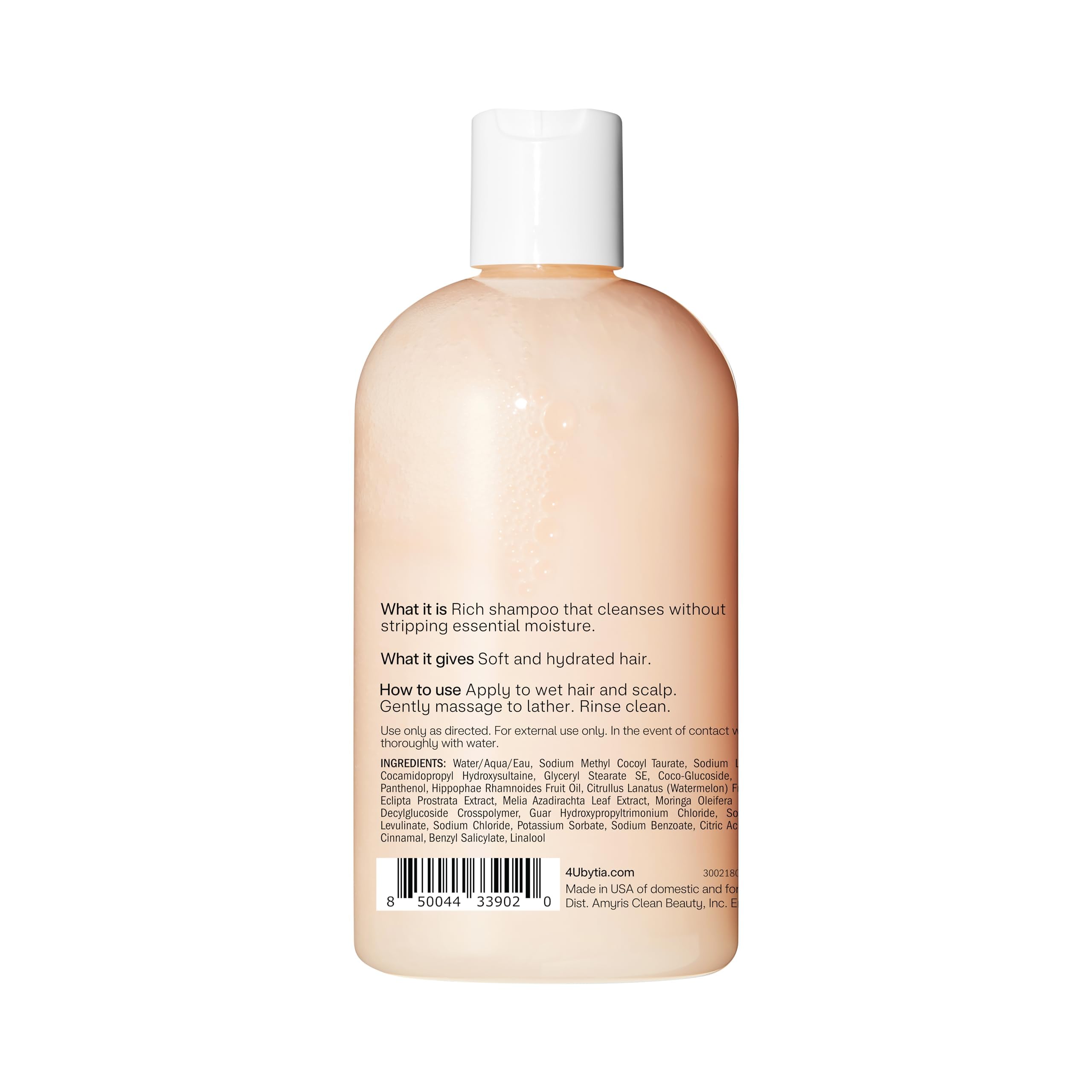 4U by Tia Moisturizing Curly Hair Shampoo 3-Pack | Sulfate-Free, Frizz Control, Watermelon & Hibiscus Oil