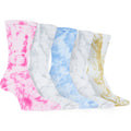 Sock Stack Sport Socks 5 Pack Tie Dye Cotton Durable Blend Unisex Casual Everyday Wear