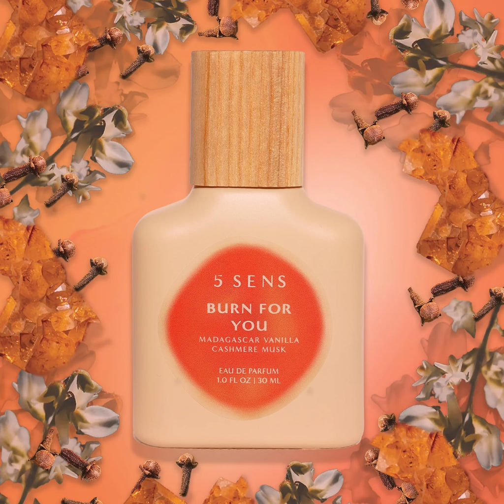 5 SENS Burn For You Eau de Parfum (30 mL) – Warm Woody, Spicy Scent | Vegan & Cruelty-Free