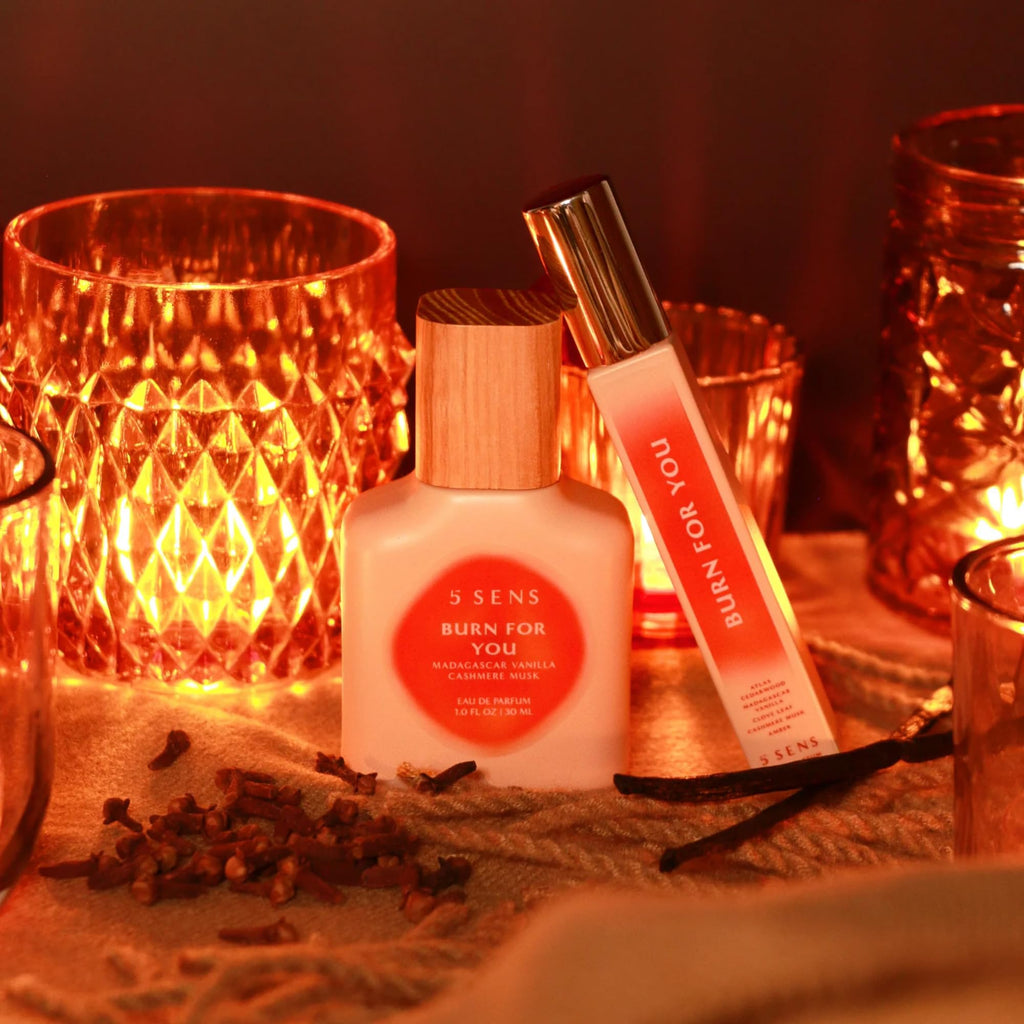 5 SENS Burn For You Eau de Parfum (30 mL) – Warm Woody, Spicy Scent | Vegan & Cruelty-Free