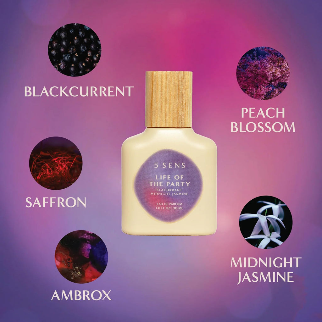 5 SENS Discovery Kit – Eau de Parfum Travel Spray Set (2 mL Each): In Too Deep, Catch Feelings, Life of the Party, Twin Flame, Burn For You