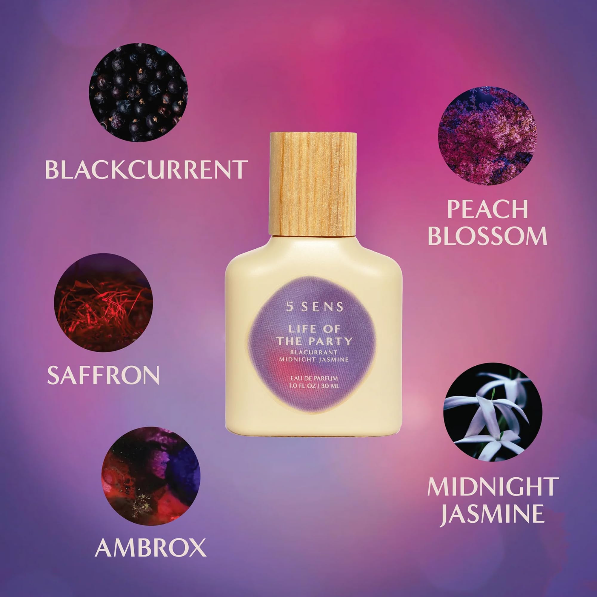 5 SENS Discovery Kit – Eau de Parfum Travel Spray Set (2 mL Each): In Too Deep, Catch Feelings, Life of the Party, Twin Flame, Burn For You