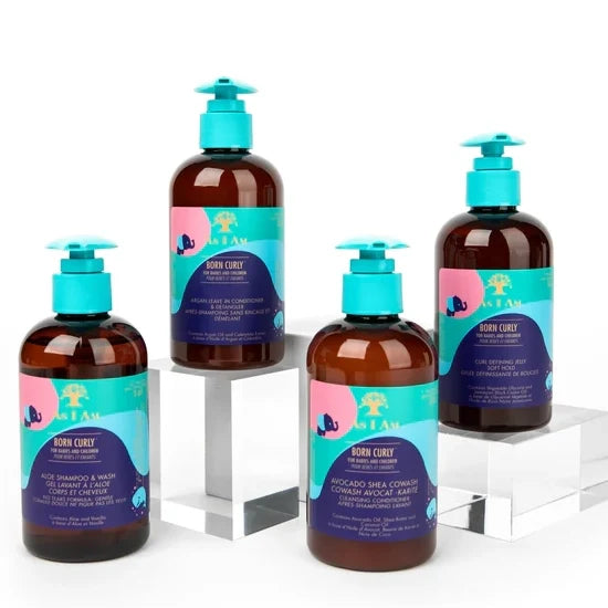 As I Am Born Curly Avocado Shea Cowash Gentle Cleansing & Hydration for Children's Curly Hair 8 oz