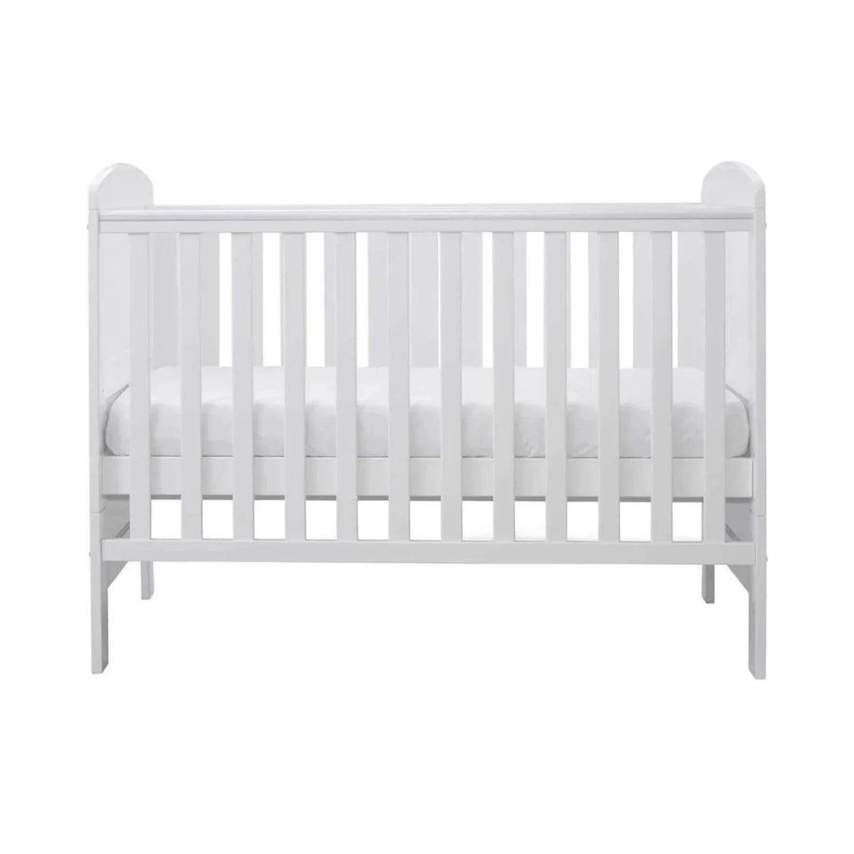 Ickle Bubba Coleby Mini Cot Bed White - Premium Pocket Sprung Mattress