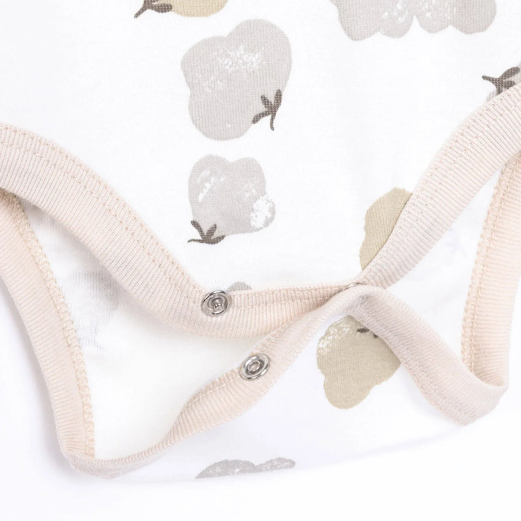 HelloBaby Baby Girl Long Sleeve Bodysuit 2 pcs - Beige