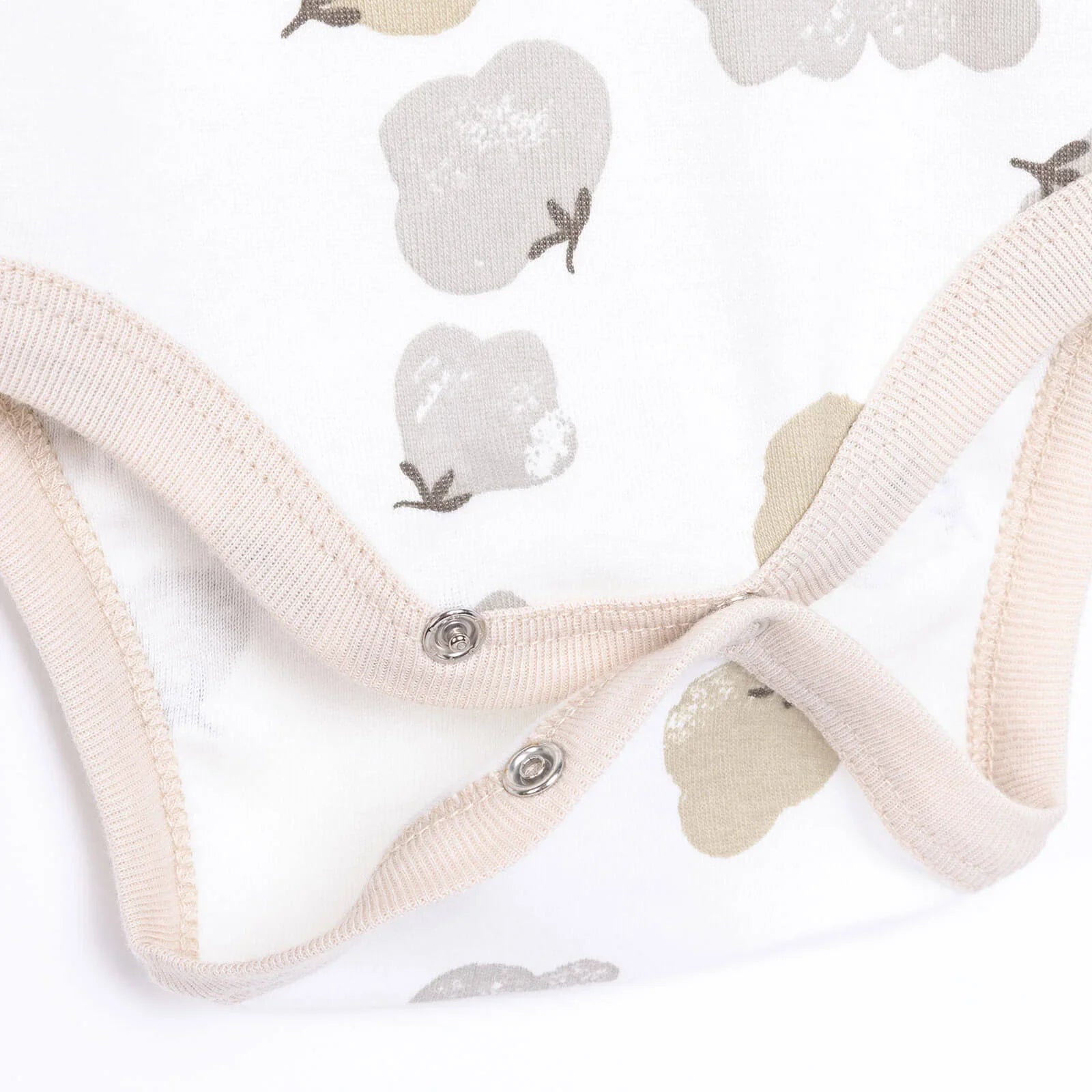 HelloBaby Baby Girl Long Sleeve Bodysuit 2 pcs - Beige