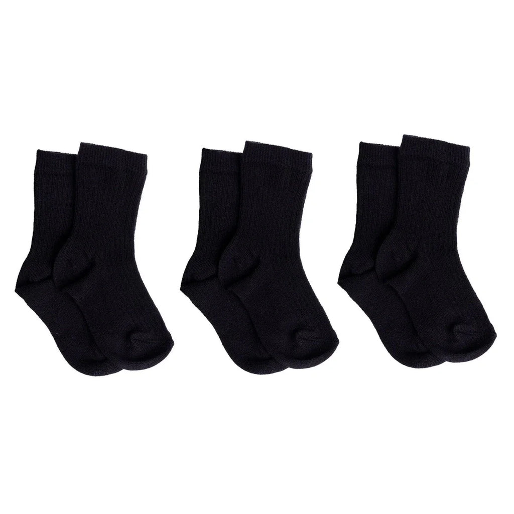HelloBaby 3 Pack Plain Long Ankle Baby Socks (Newborn to 4-5 Years)