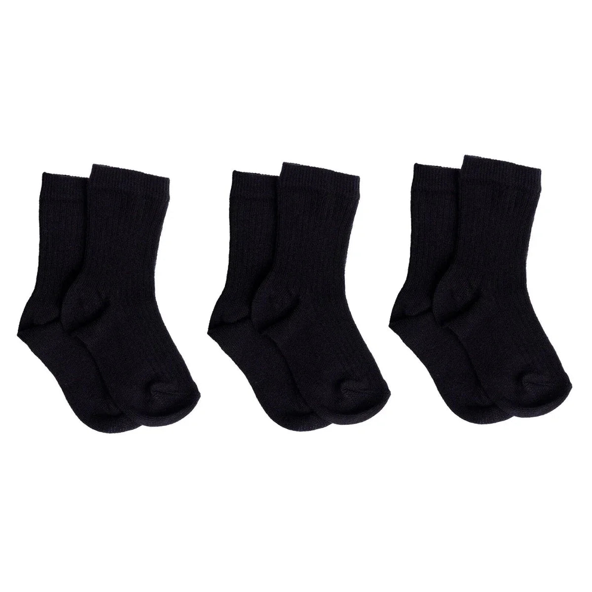 HelloBaby 3 Pack Plain Long Ankle Baby Socks (Newborn to 4-5 Years)