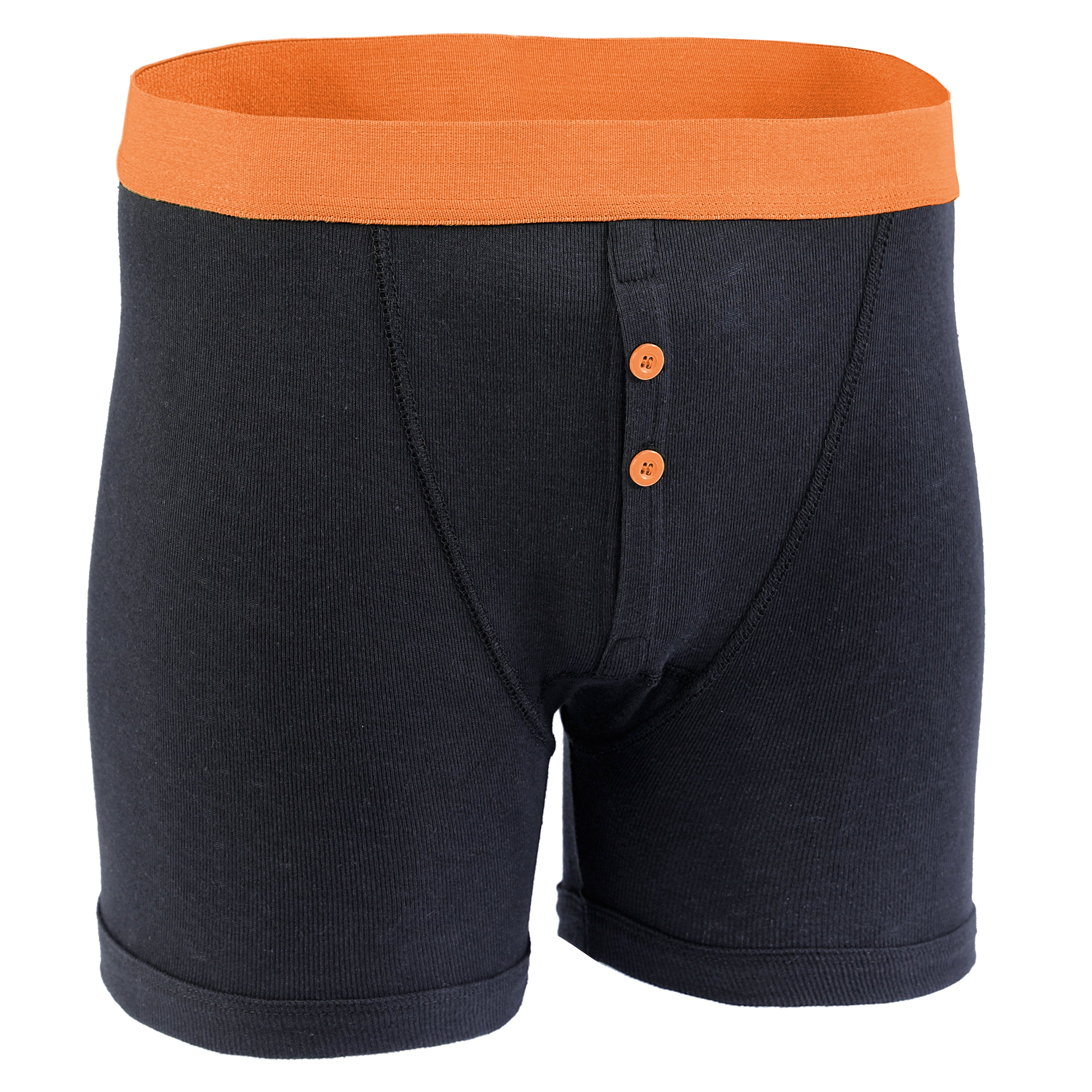 Sock Stack Boxer Shorts 12 Pack Black Cotton Blend Breathable Comfortable Stretch Button