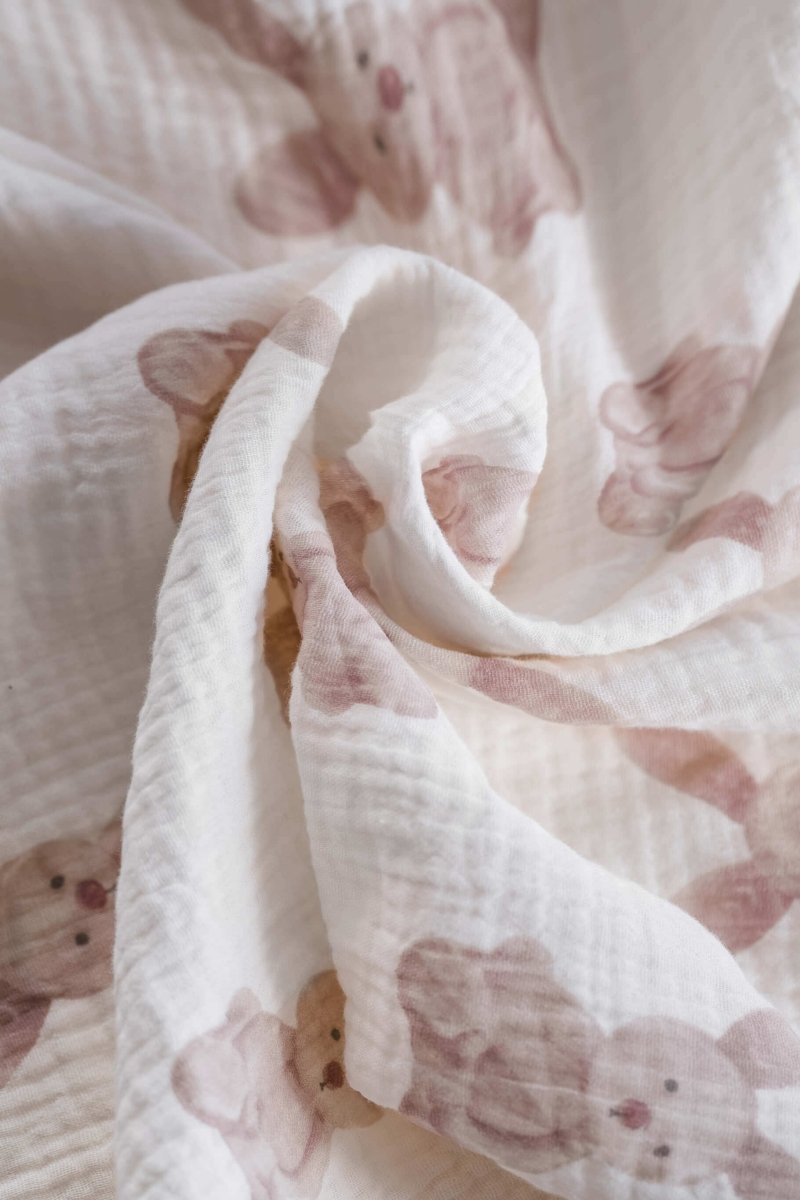 The Bunny Muslin Blanket Swaddle