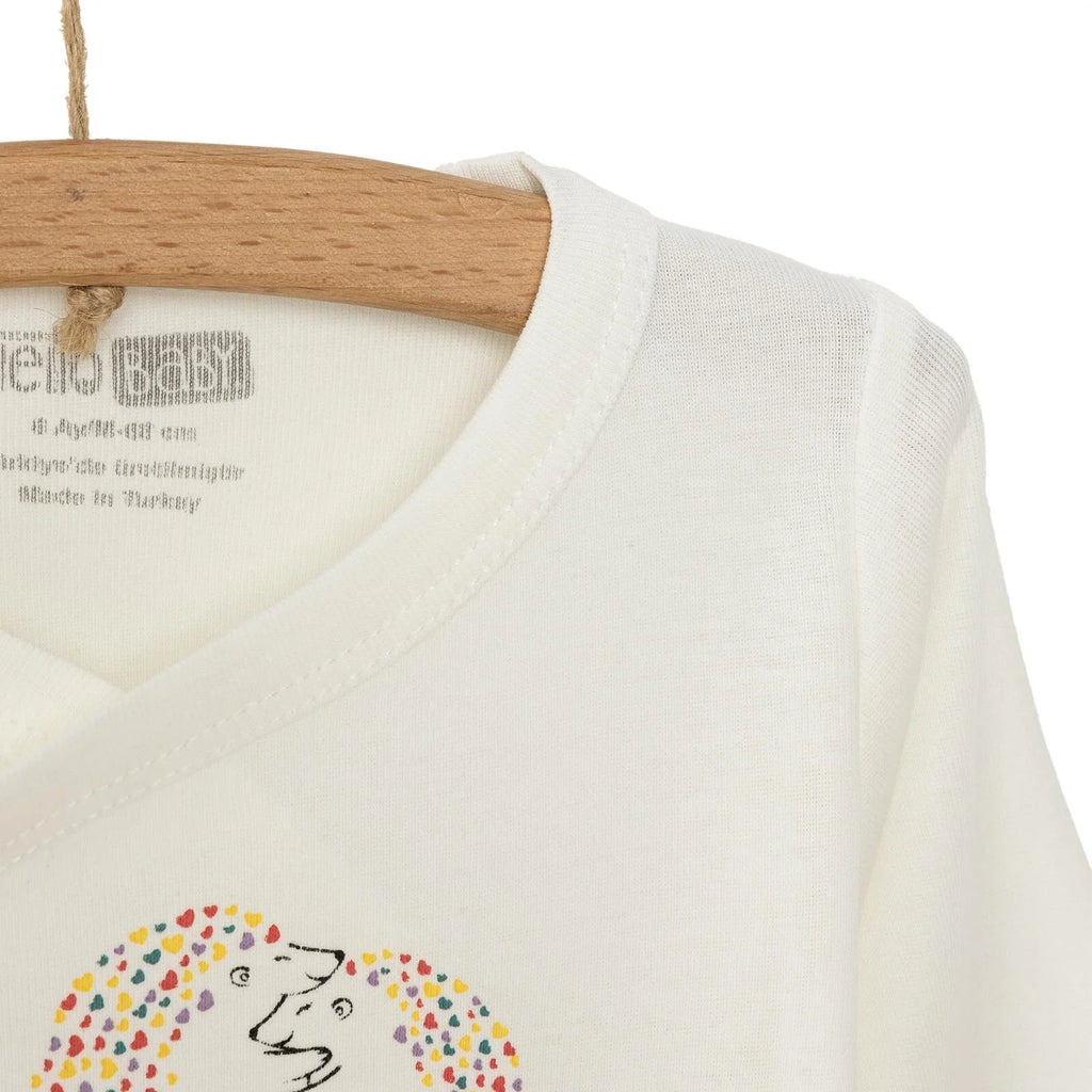 HelloBaby Long Sleeve Bodysuit - Ecru