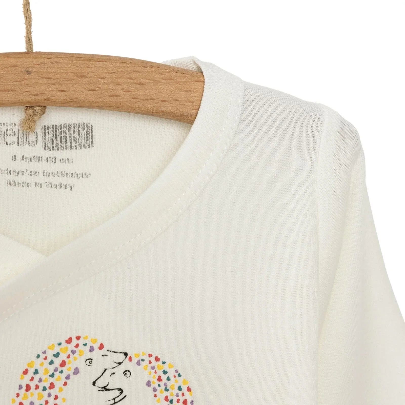 HelloBaby Long Sleeve Bodysuit - Ecru