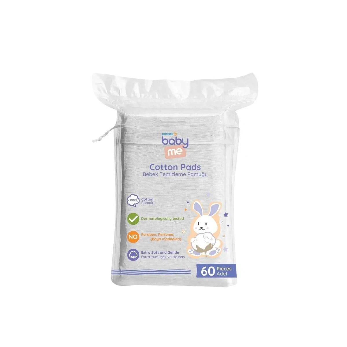 baby me Baby Cleaning Cotton Pads 6x60 pcs