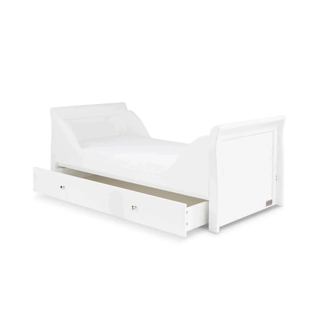 Ickle Bubba Snowdon Classic Cot Bed White - Without Mattress