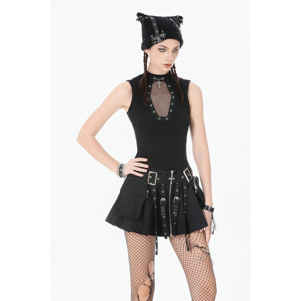 Dark in Love Metal Punk Skirt