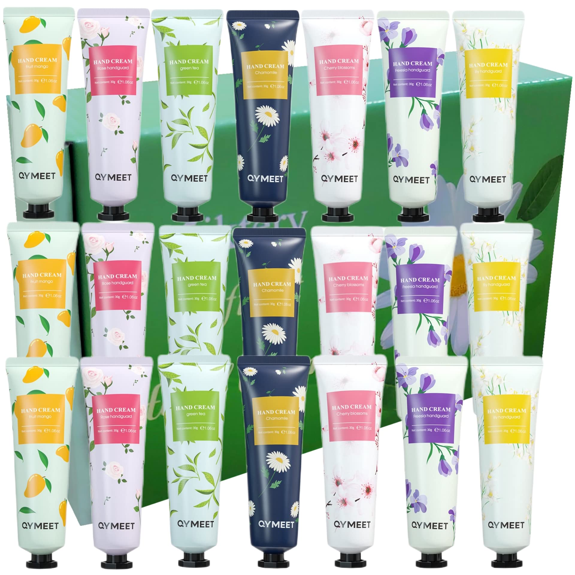 5iktery 21-Pack Hand Cream Gift Set – Deep Hydration, 7 Scents, 30ml Tubes