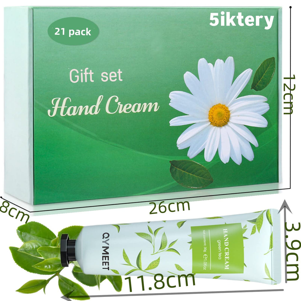 5iktery 21-Pack Hand Cream Gift Set – Deep Hydration, 7 Scents, 30ml Tubes