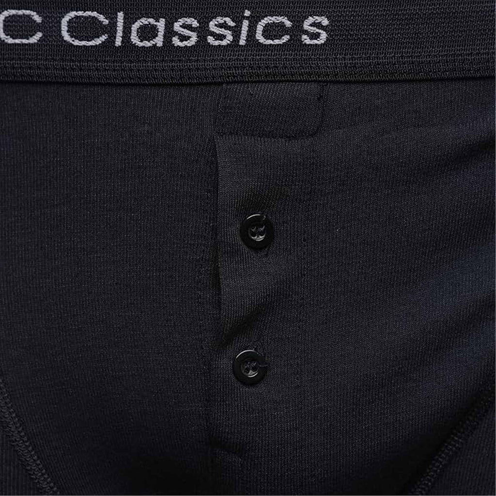 Sock Stack Boys Boxer Shorts 6 Pack Black Cotton Rich Moisture Wicking With Button Fly