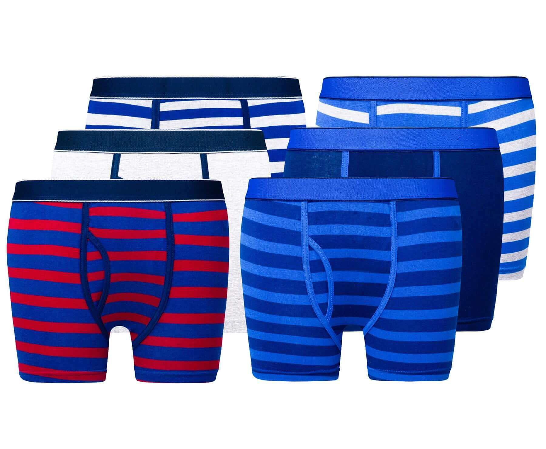 Sock Stack 6 Pack Boys Cotton Stretch Trunks Boxer Shorts With Comfortable Waistband
