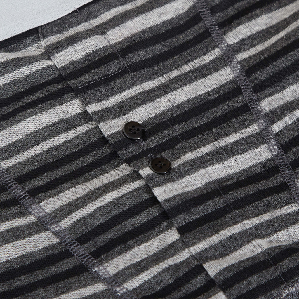 Sock Stack Boxer Shorts 6 Pack Striped Cotton Blend Stretch Men's Underwear Black Grey Cotton Rich Stretch Comfort Fit