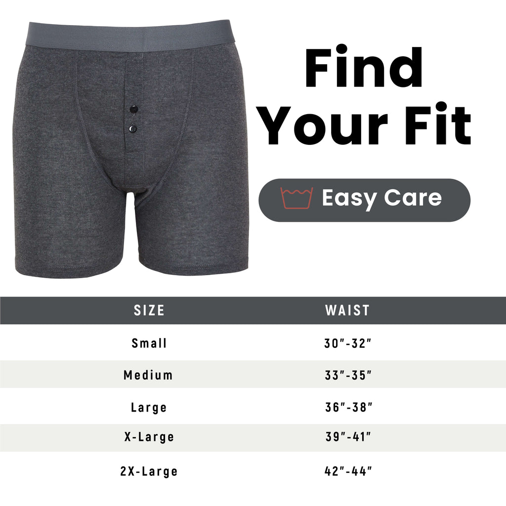 Sock Stack Boxer Shorts 6 Pack Striped Cotton Blend Stretch Men's Underwear Black Grey Cotton Rich Stretch Comfort Fit