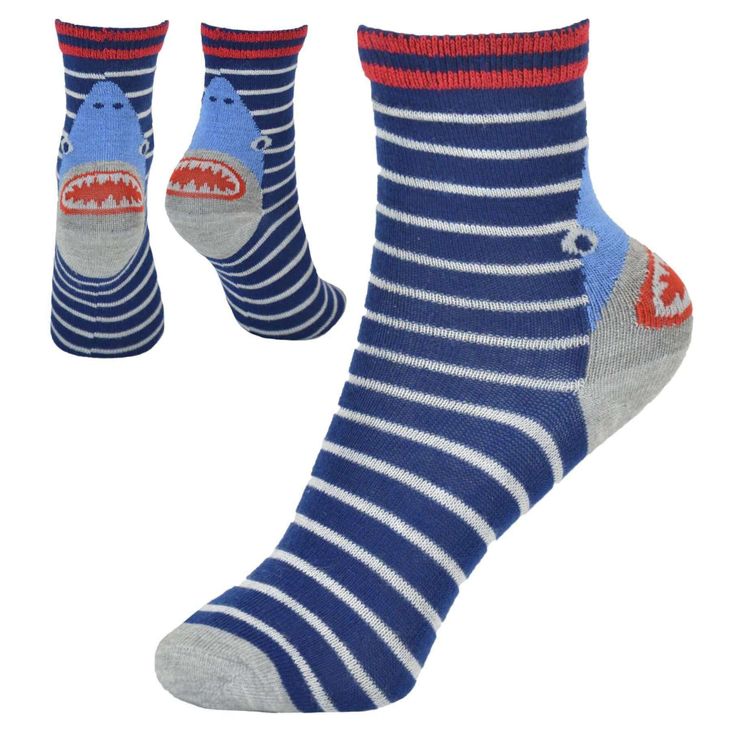 Sock Stack Kids Bamboo Socks 6 Pairs Breathable Antibacterial Moisture Wicking Cotton Rich Everyday Comfort Pack
