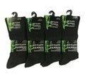 Sock Stack Mens Bamboo Socks 6 Pairs Loose Top Soft Grip Anti Bacterial Moisture-Wicking