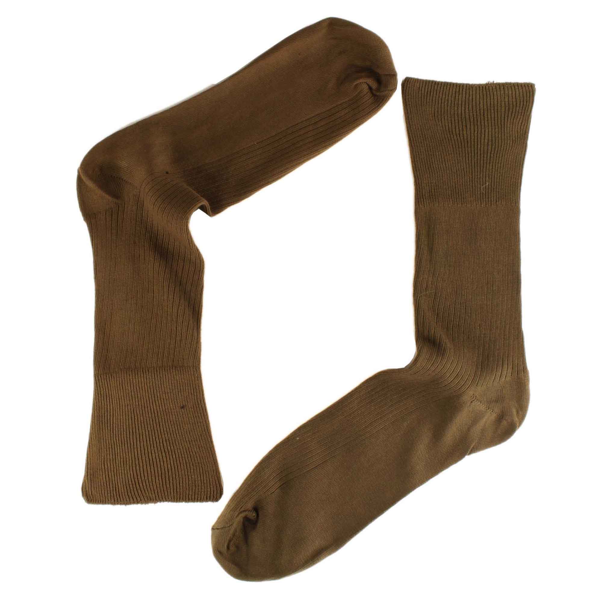 Sock Stack Men's Diabetic Wool Socks Loose Top Non Elastic 6 Pairs Moisture Wicking