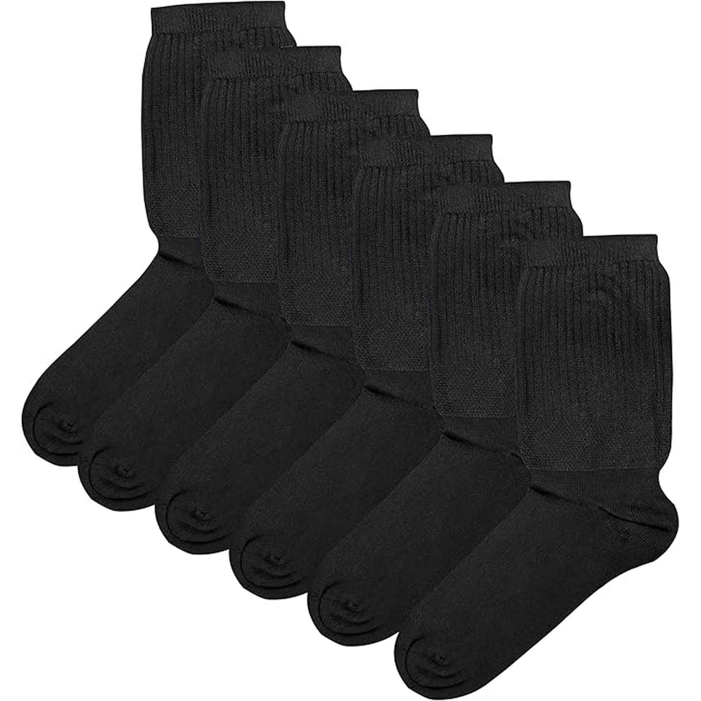 Sock Stack Men's Extra Wide Diabetic Socks Non Elastic Loose Top Moisture-Wicking UK 6-11