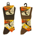 Sock Stack Men's Non-Elastic Diabetic Socks 6 Pairs Moisture-Wicking Antibacterial Viloft