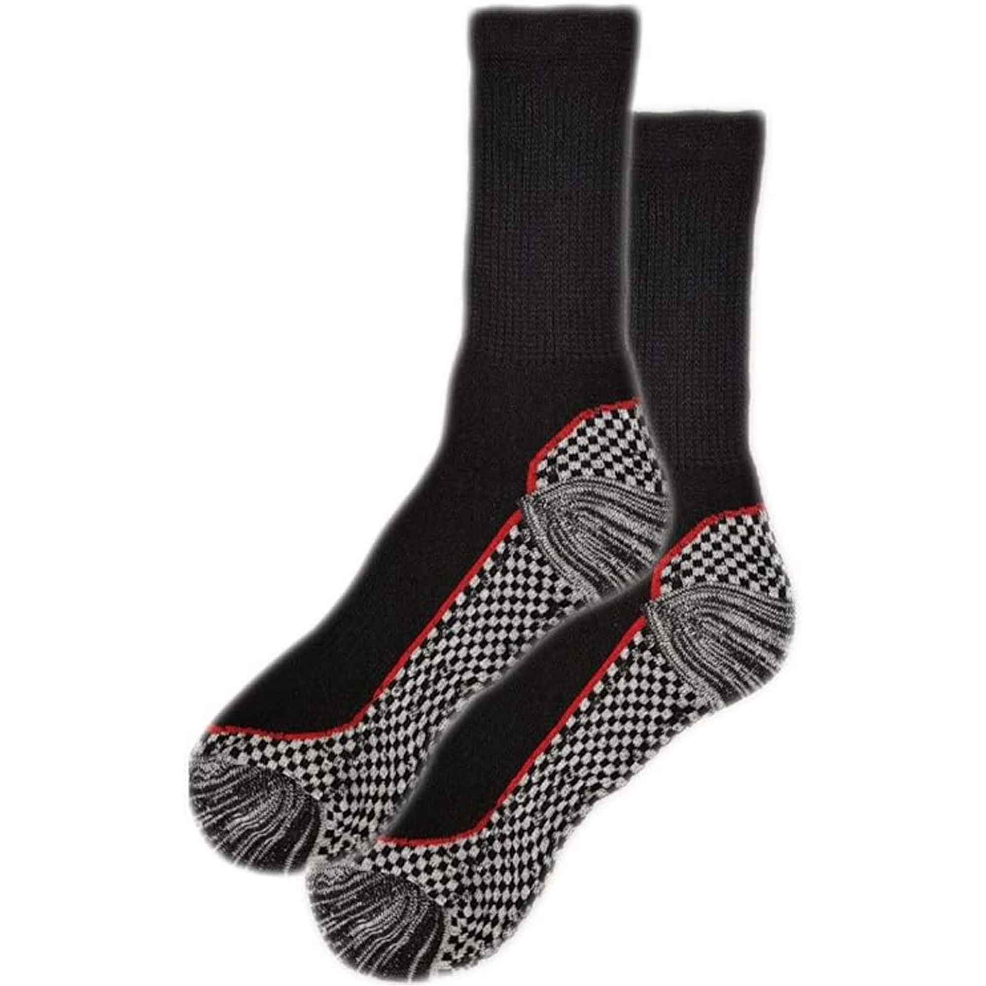 Sock Stack Men's Bamboo Work Socks 6 Pairs Moisture-Wicking Cushioned Reinforced Heel Toe