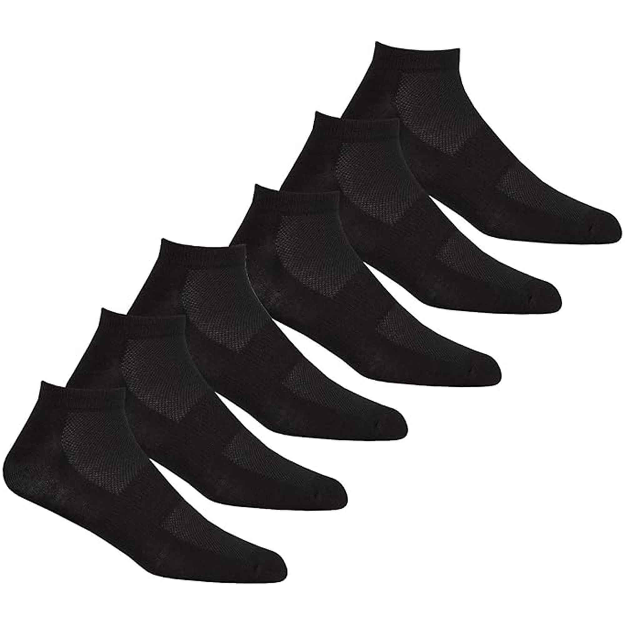 Sock Stack Mens Bamboo Sports Liner Socks 6 Pairs Antibacterial MoistureWicking Breathable