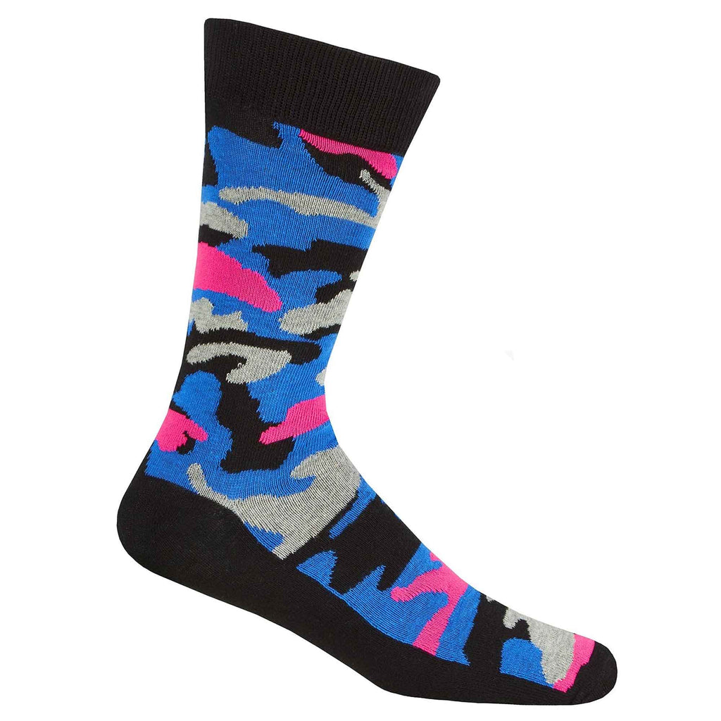 Sock Stack Men's Novelty Cotton Rich Socks 6 Pairs Breathable with Sculpted Heels UK 6-11