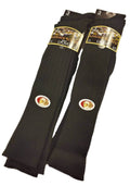 Sock Stack Men's Wool Knee High Hiking Socks Cushioned Arch Support 6 Pairs Black Durable