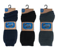Sock Stack Mens Boot Socks 6 Pack Heavy Duty Cotton Rich Thick Cushioned Reinforced Heel