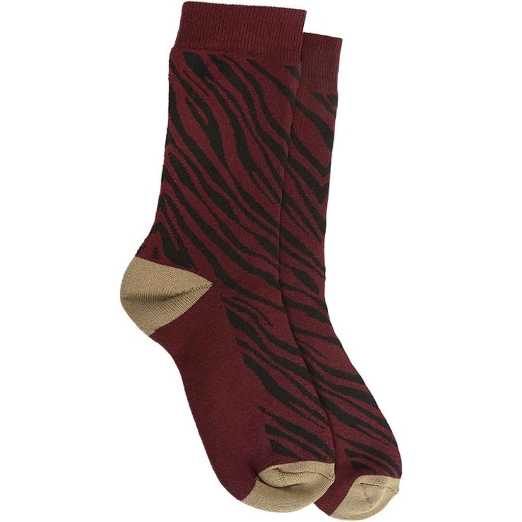 Sock Stack 6 Pack Women's Cotton Rich Animal Print Boot Socks With Reinforced Heel UK 4-7
