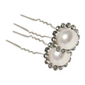 Fine Lines UK Pearl Cluster Pins (6155-1) Elegant Hair Adornment for Brides & Special Occasions