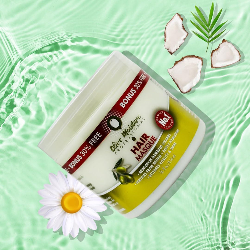 Olive Moisture Hair Masque Intense Hydration & Repair for Dry, Damaged Hair 16 oz