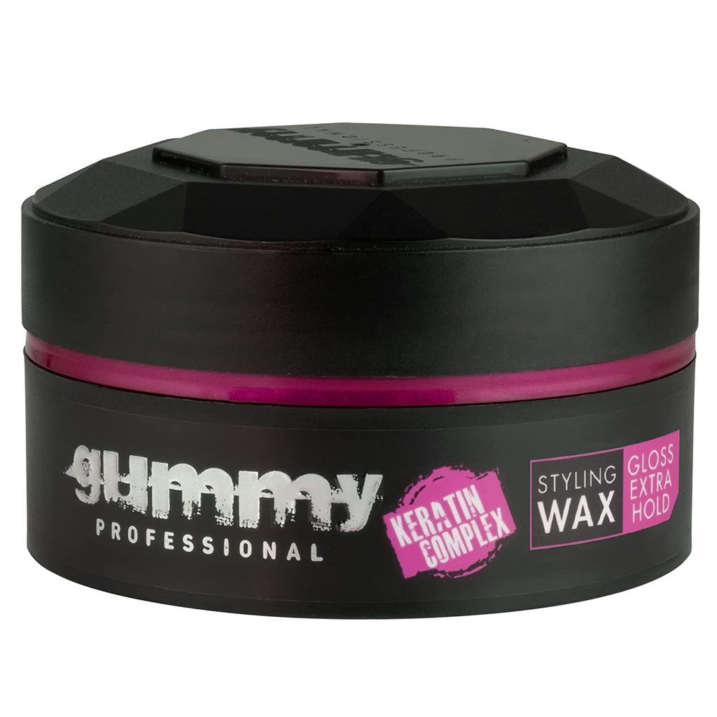 Gummy Professional Styling Wax Extra Gloss & Strong Hold for Men's Hair 150ml / 5.07 oz